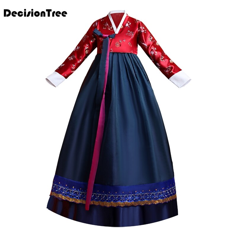 2020 sequined coreano tradicional traje hanbok feminino coréia palácio traje hanbok vestido de dança nacional roupas para palco mostrar