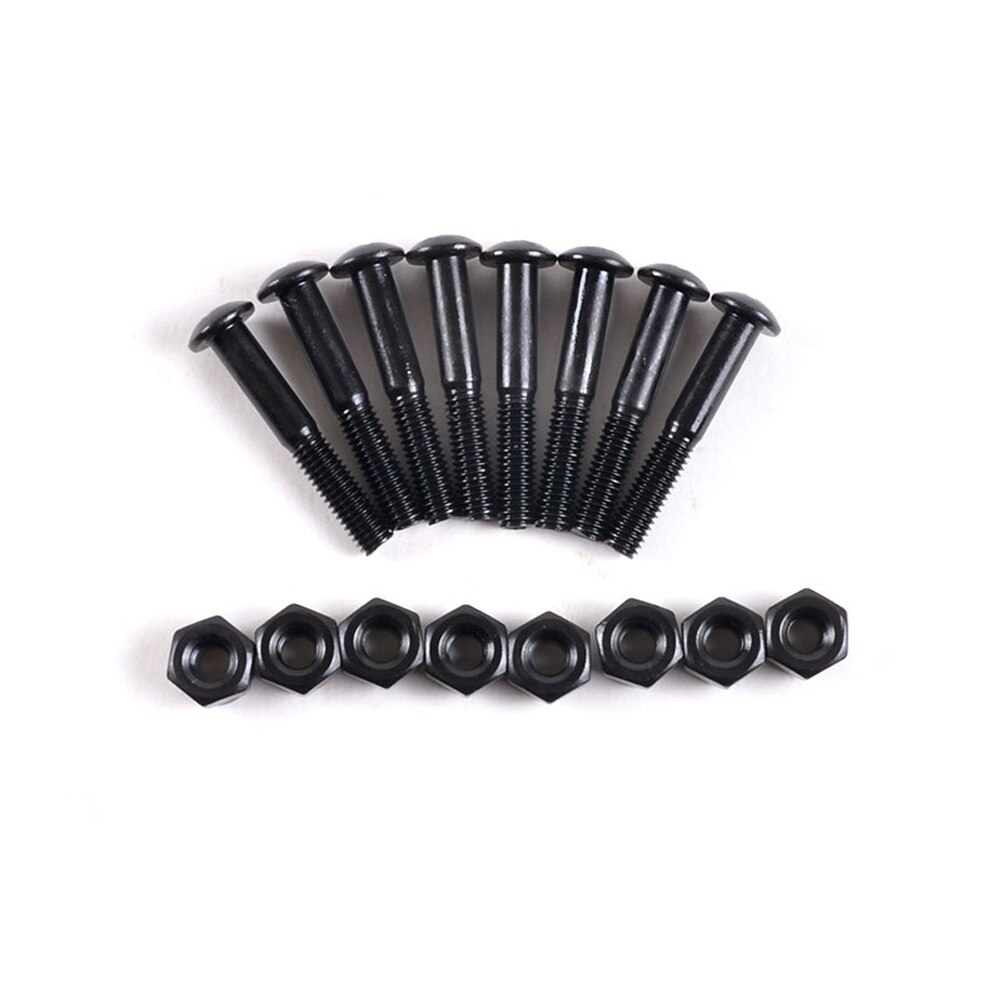 33mm Repair Scooter Hex Hardware Truck Skateboard Bolts Screws Set Rebuilding Longboard Roller Skate Carbon Steel With Nuts