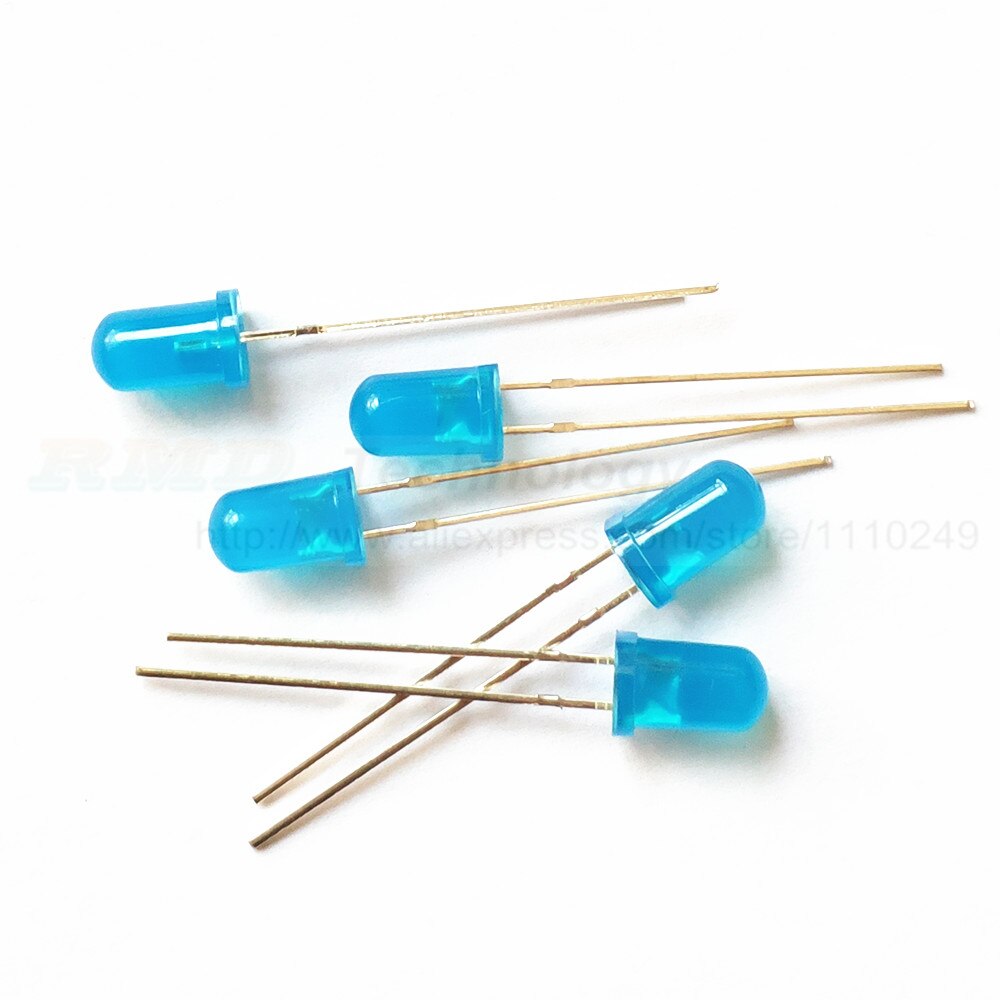 100pcs F5 5mm LED Diode Licht rood blauw groen geel wit lichtgevende diode: Blauw
