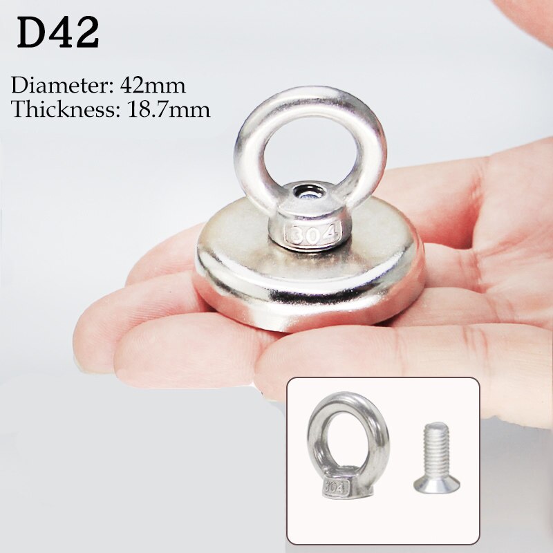 10 Szie Fishing Magnet Salvage Fishing Hook Magnets Imanes Strongest Permanent Powerful Magnetic Super Strong Pot Search Magnet: G259194