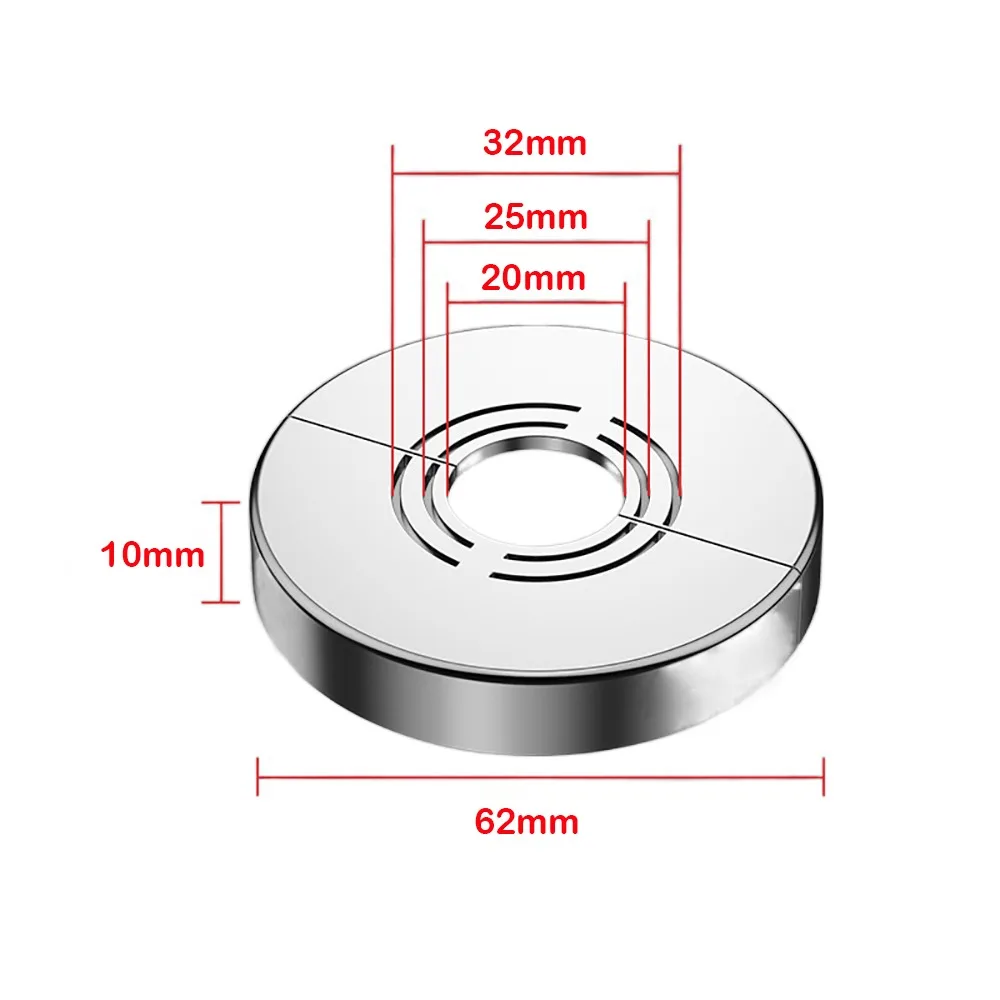 Useful ABS Shower Kitchen Faucet Cover Adjustable Plating Faucet Decorative Cover Wall Flange Kitchen Tap Accessories Shower: WHITE