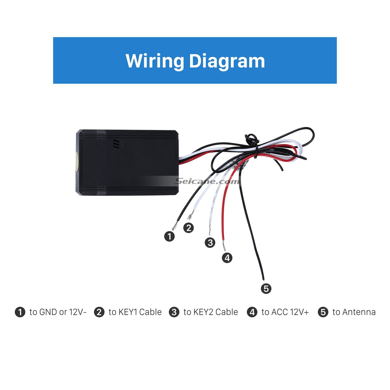 Seicane-Botones de volante para coche, control remoto inalámbrico para coche, reproductor de DVD, Radio, GPS