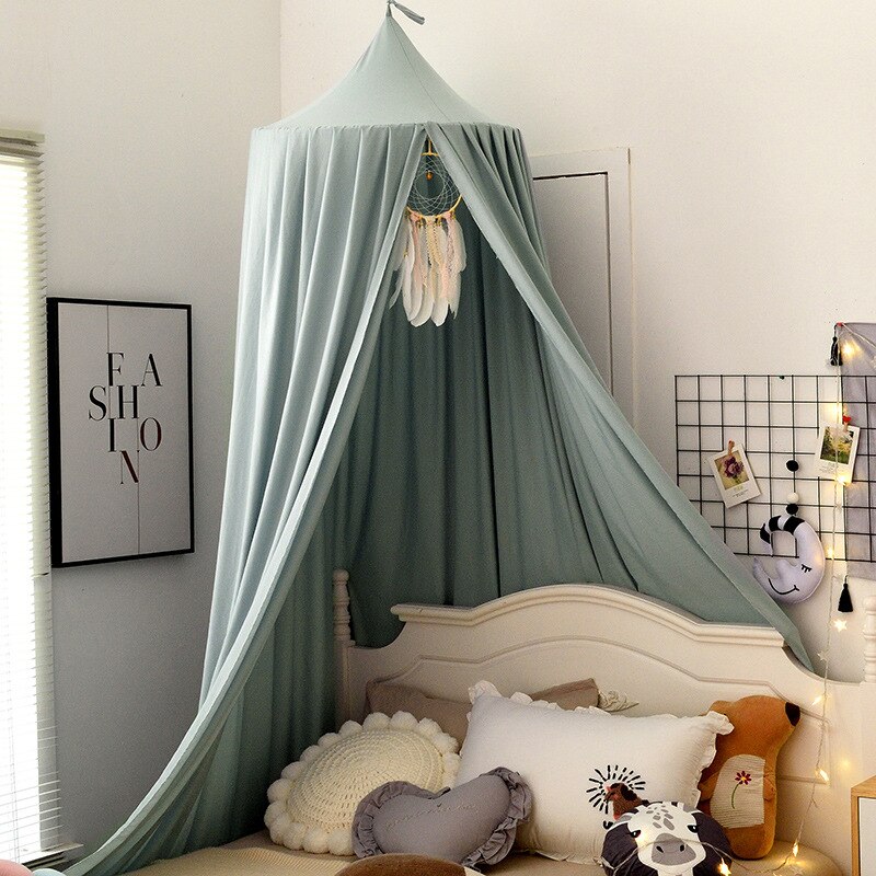 Kids Klamboe Babybedje Bed Tent Gordijn Opknoping Tent Home Decoratie Woonkamer Slaapkamer Hoek Prinses Kidbed Luifel Tent: Blue