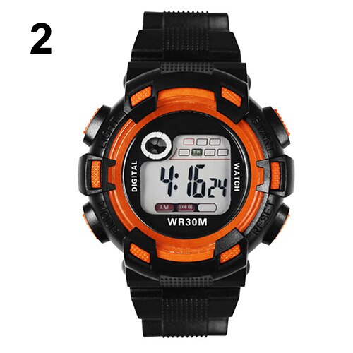 Herenhorloge waterdicht sport digitaal multifunctioneel alarm bergbeklimmer polshorloge digitaal horloge mannelijk heren: Oranje