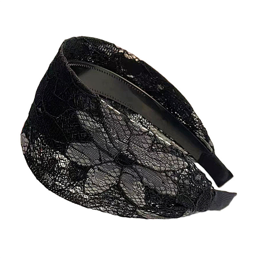 antiskid Wide Women Hairband Solid Lace Turban Solid Elastic Hair Bands Hair Accessories Headband for Women Girls Headdress