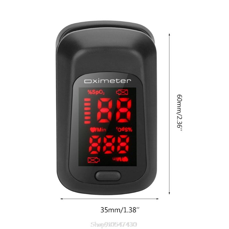 Fingertip Pluse Oximeter Finger Pulse Ox Monitor Blood Oxygen Station Oximeter Blood Oxgen Meter Heart Rate Meter D15