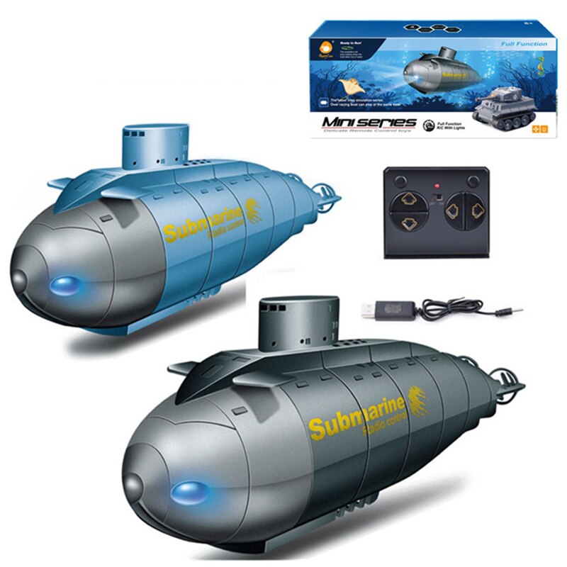 RC Submarine Model Happycow 777-586 Mini Speed Under Water Remote Control 6 Channels Pigboat Simulation Toy for Kid 25 minutes