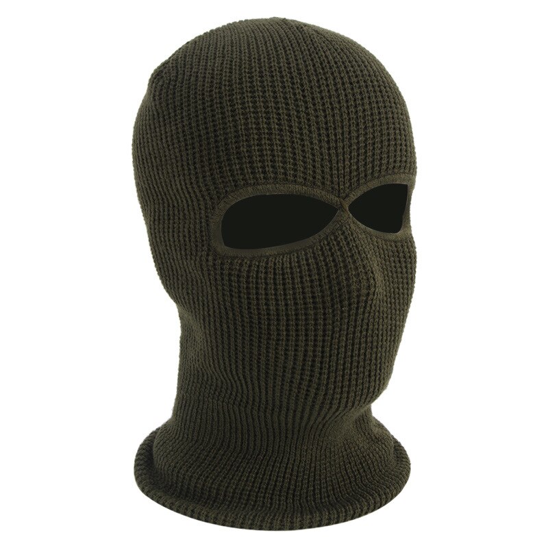 Pasamontañas de abrigo 2/3 agujero Gorro con máscara de cara de protector facial para motocicleta conducción al aire libre, esquí, montañismo, cubierta de la cabeza: 6
