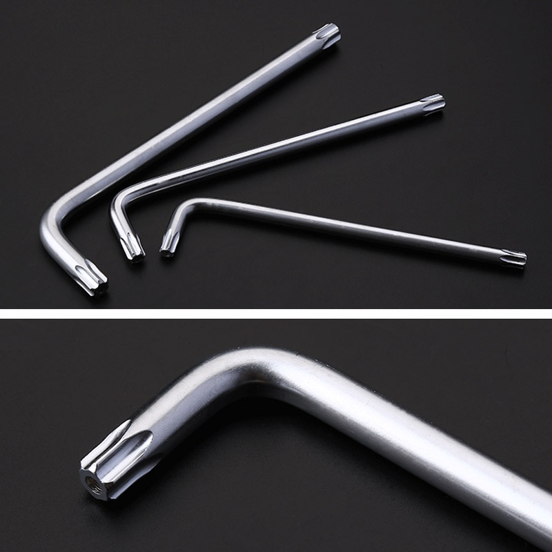 (2 pcs) T10 T15 T20 T25 T30 Screwdriver L Style mini Torx Screwdriver Wrench Spanner Screw Driver Repair Tool T30 Screwdrivers