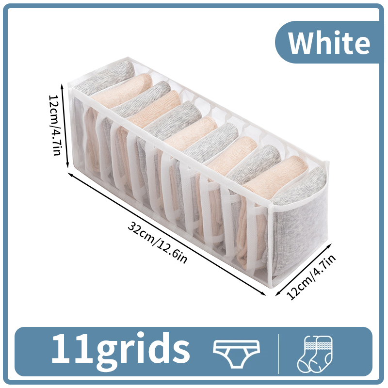 Organizadores de gaveta empilháveis Armário de roupas íntimas Meias Sutiã Saco de armazenamento de roupas Caixas de armazenamento de roupas Guarda-roupa Calças Organizador de roupas: Violeta