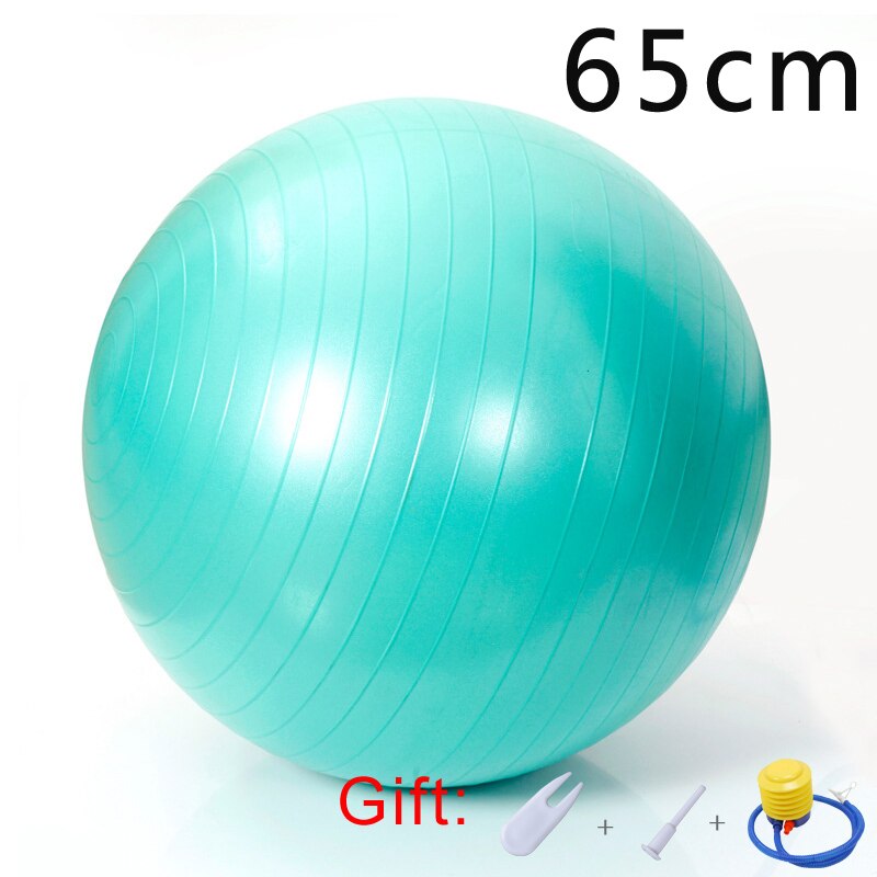 65Cm Yoga Bal Stoel Verdikte Explosieveilige Oefening Home Gym Pilates Balance Ball Antislip Gymnastiek Zwangere Ballen: 65cm Waterblue