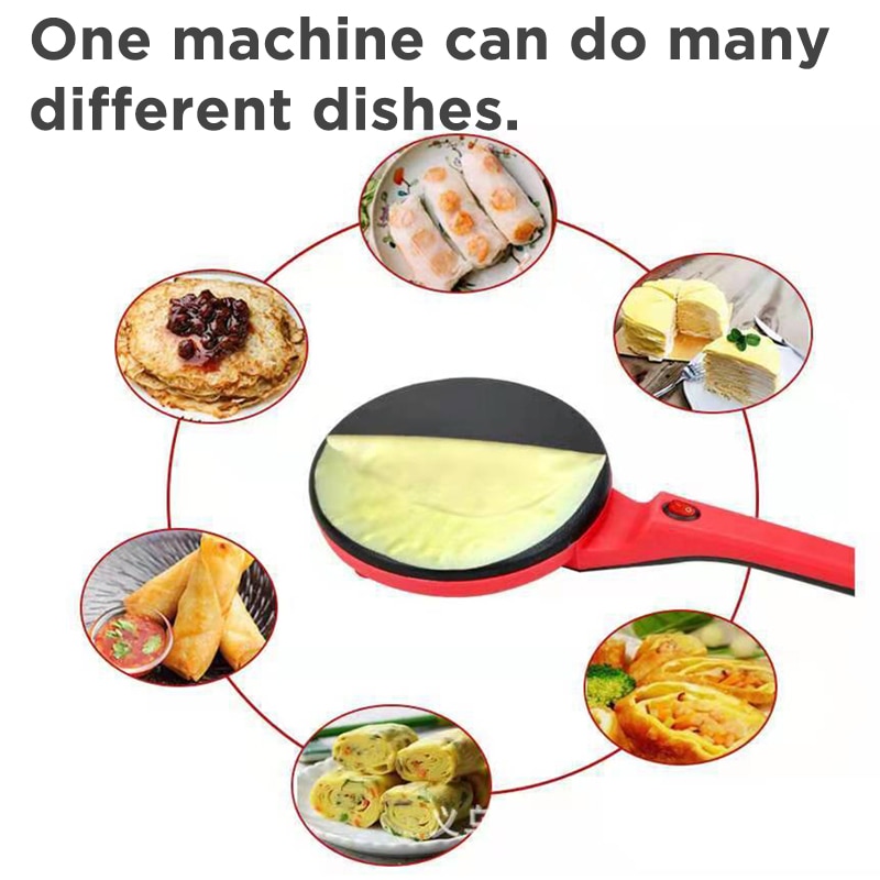 New2024electric Crêpe Maker Pizza Pfannkuchen maschine Antihaft-Bratpfanne Backform Kuchen maschine Küchengerät Koch werkzeuge 220v