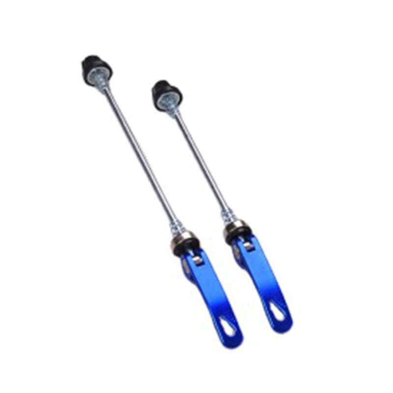 145/175mm MTB strada bicicletta clip leva assale mozzo ruota bicicletta spiedini anteriore posteriore QR asse a sgancio rapido spiedini W91C: Blu