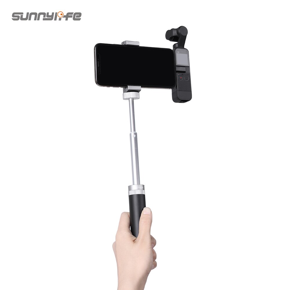 Aluminum Alloy Metal Smartphone Clamp Foldable Camera Mount Holder for DJI POCKET 2/OSMO POCKET Handheld Gimbal Accessories