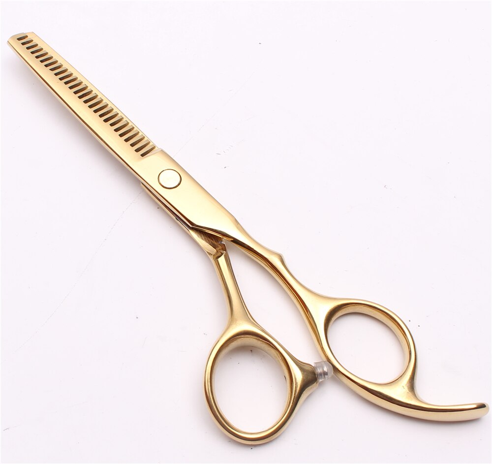 6 "17,5 cm Japan Gravur Logo Gold Farbe Schneiden Scheren Verdünnung Schere Friseur Schere Styling Werkzeug C1005