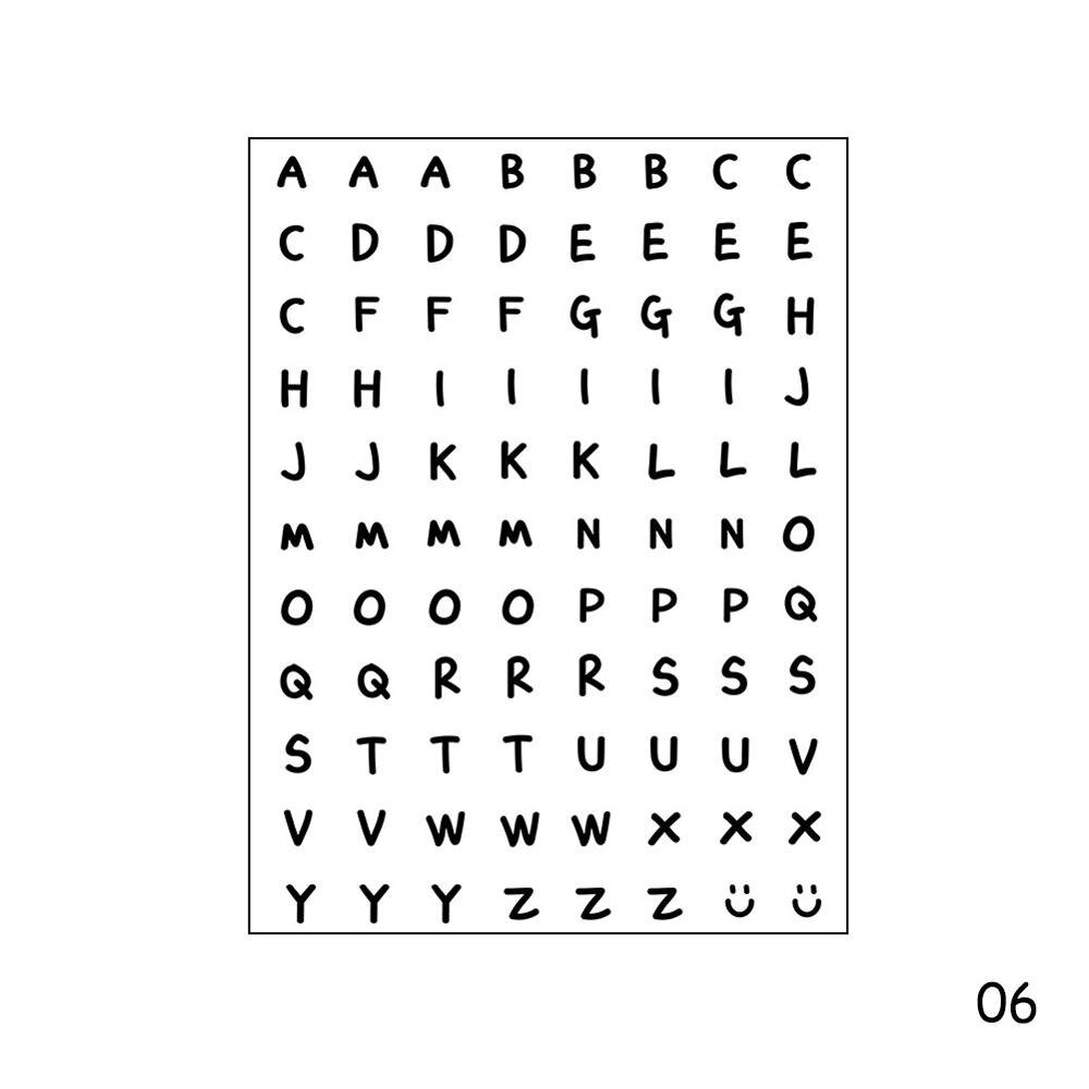 2 kpl tee itse pohjaelementti koriste kirjaimet numerot tarra päiväkirjaan scrapbooking tarrat paperitarvikkeet puhelimen kuoren sisustus: 06