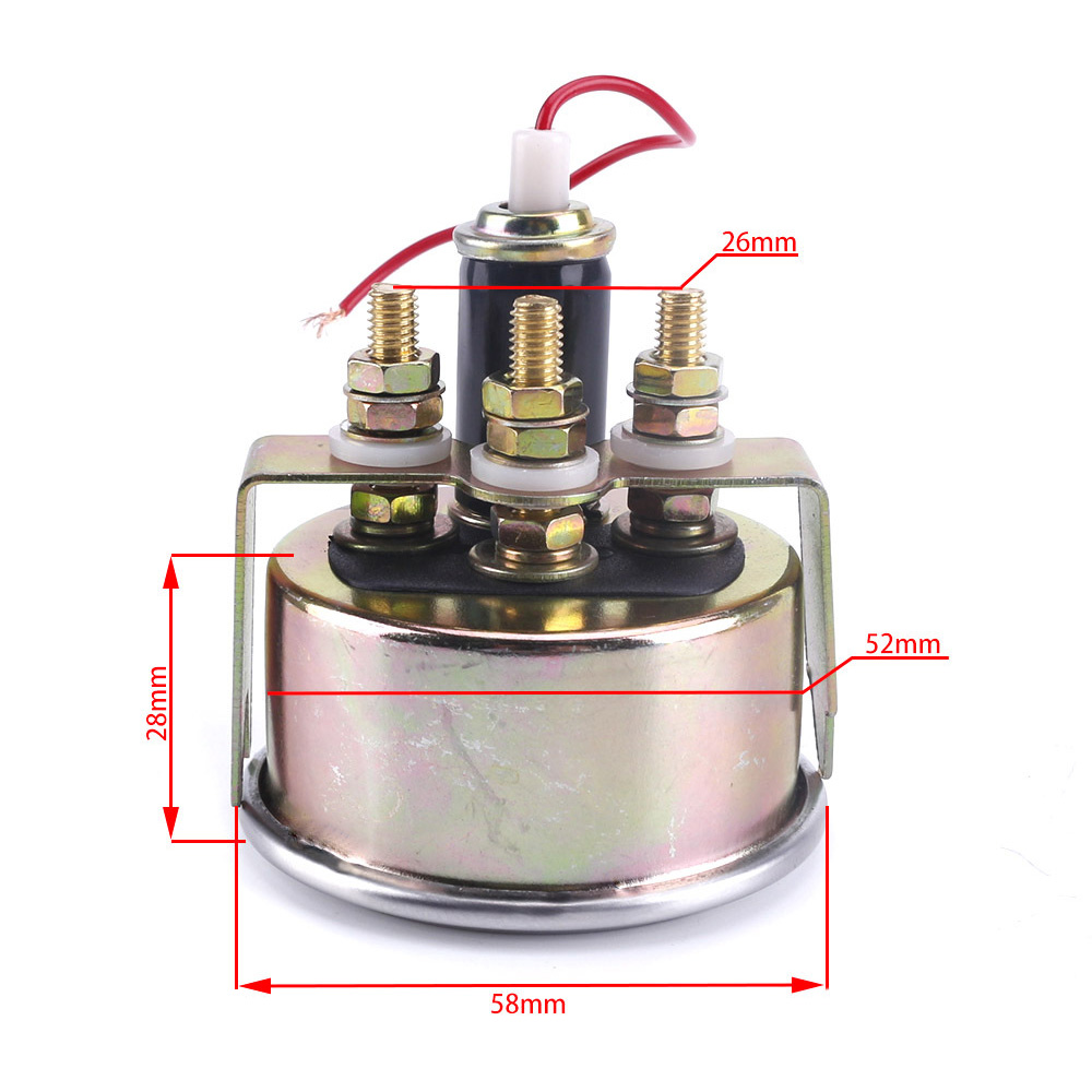 Medidor mecánico de nivel de combustible para coche de 2 pulgadas 52mm indicador E-1/2 F puntero 12V reemplazo directo contenido del paquete