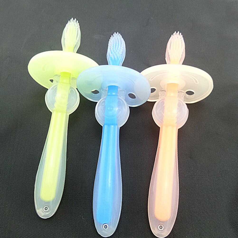 1PC Baby Children Dental Oral Care Tooth Brush Soft Silicone Training Toothbrush Tool For Kid Tooth Brush Baby Items