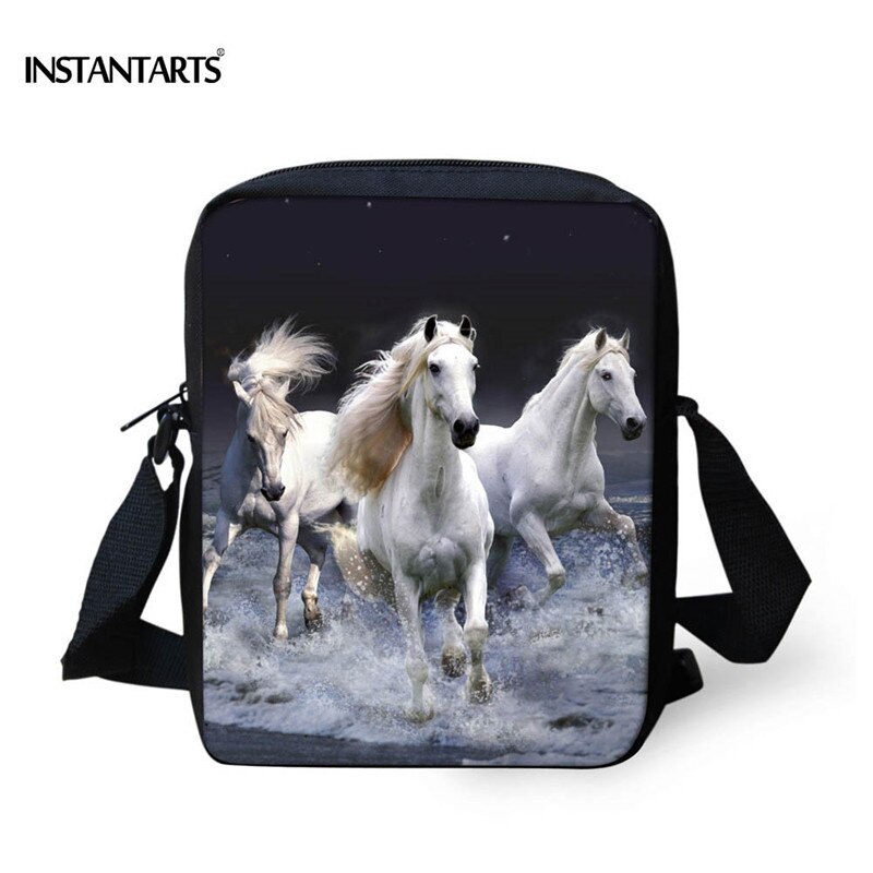 Instantarts Crazy Horse Schooltassen Voor Jongens Kids Animal Satchel Kinderen Kleine Schouder Boek Tas Kleuterschool Kindje Schooltas: Z102E