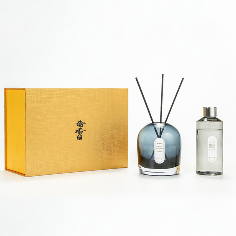 Diffuseur de roseaux d'aromathérapie de grand Volume de 200ml, avec bâtons noirs, pour la décoration de la maison, coffret de la fête des mères et de la saint-valentin