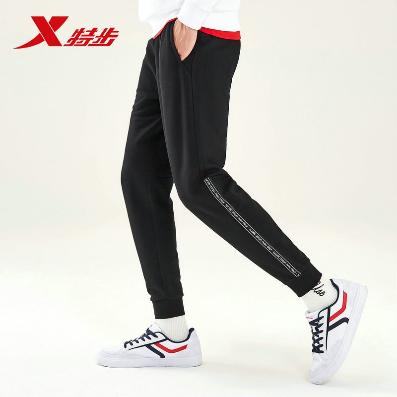 Xtep Heren Running Sport Broek Herfst Geweven Ademend Losse Broek Mannen Casual Broek 881329639246