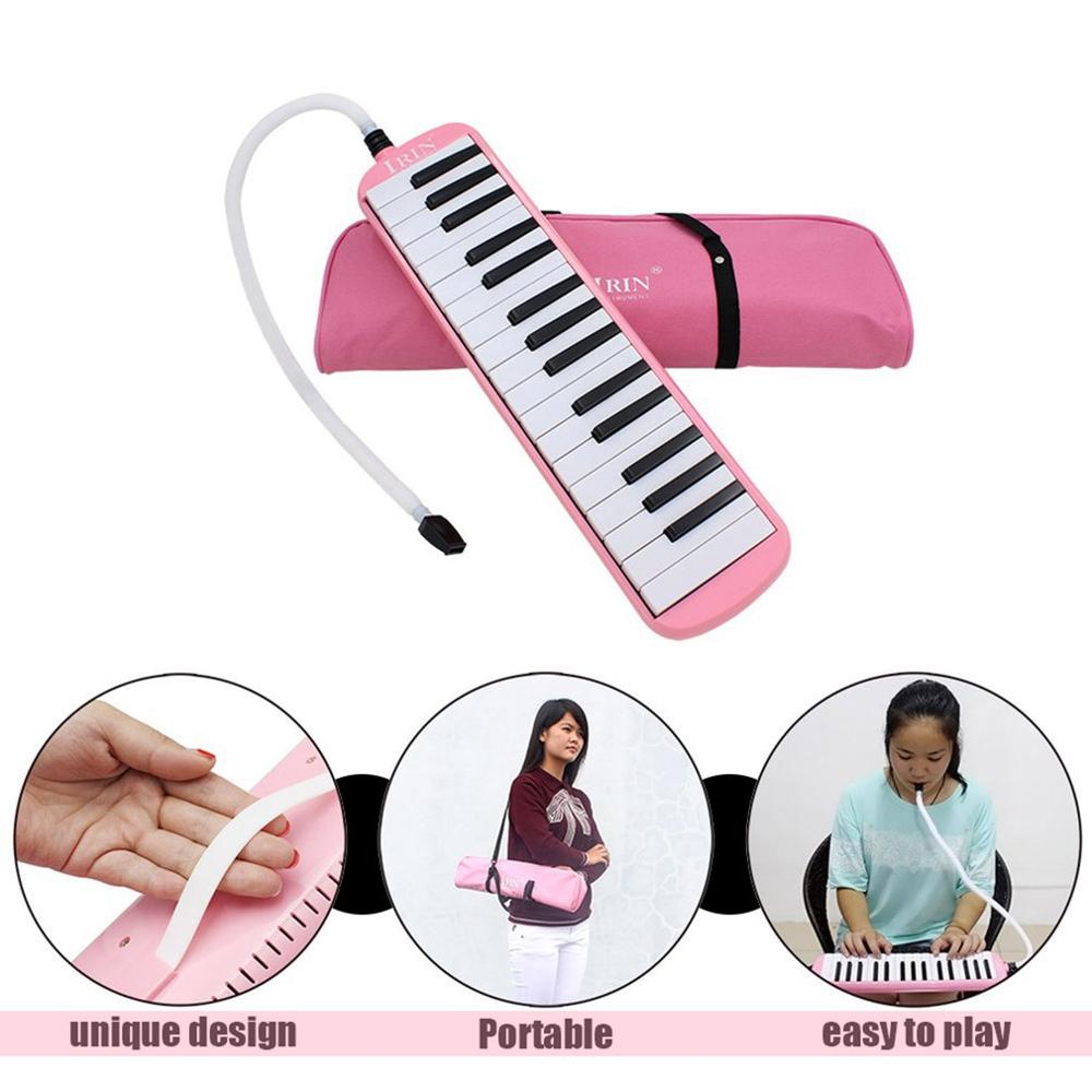 Tuyau de Piano à 32 touches, Style, embout buccal noir mélodica, Instrument de musique pour les amateurs de musique débutants, avec sac de transport