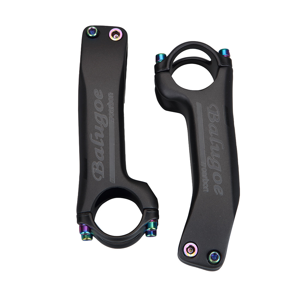 BALUGOE 28.6-31.8mm Bicycle Stem Carbon Stem Road Bicycle Stem MTB Carbon Table 6 /17 degree 70/80/90/100/110/120/130 MM