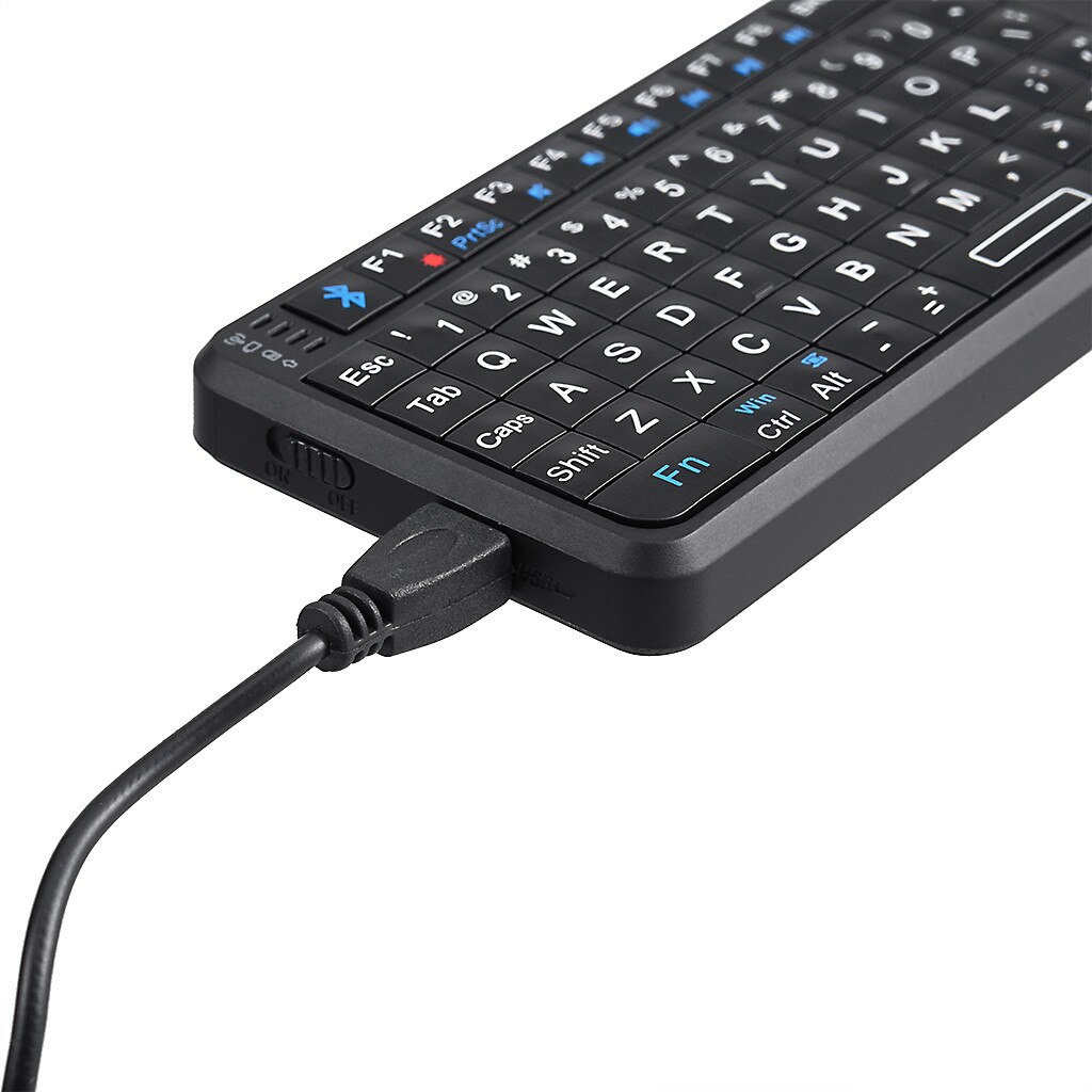 Blueteeth Wireless Mini Touchpad Toetsenbord Met Licht Toetsenbord Voor Htpc PS3PS4 Oplaadbare Toetsenbord Gaming Toetsenbord