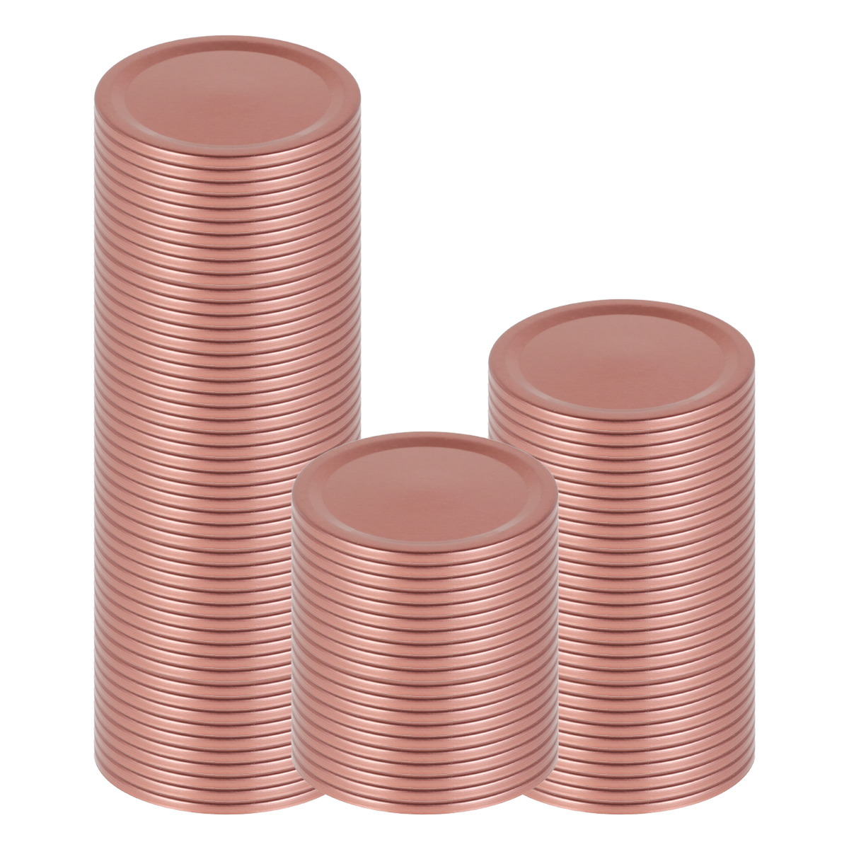 Couvercle de pot de maçon en fer blanc multicolore avec tampon de Date, couvercle de bocal de maçon à bouche régulière, couvercle anti-fuite en argent de Type fendu 70/86MM