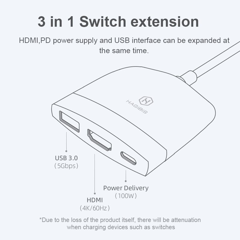 Hagibis bærbar switch dock for nintendo switch tv adapter docking station accessories lade dock for ns switch host