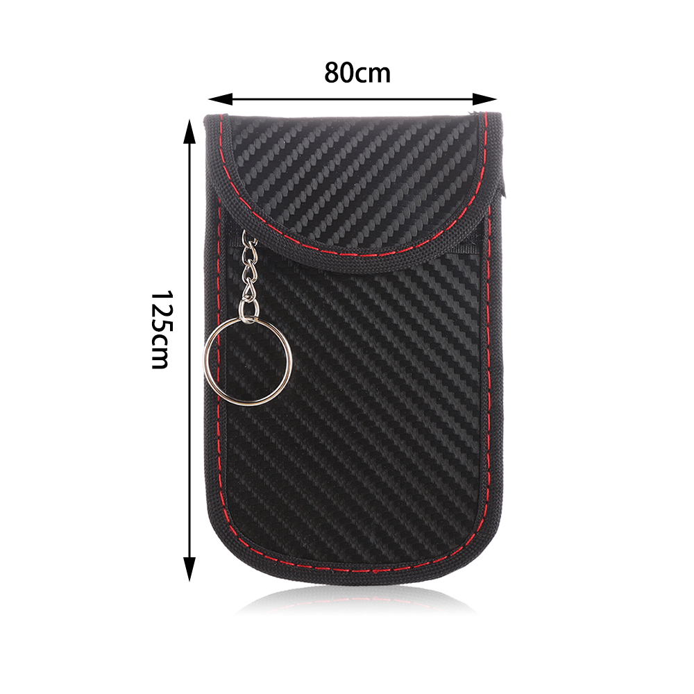 Universal Signal Blocker Case Blocking Bag Phone Car Key Faraday Cage Keyless RFID Safe Fob Pouch Automobiles Interior Accessory