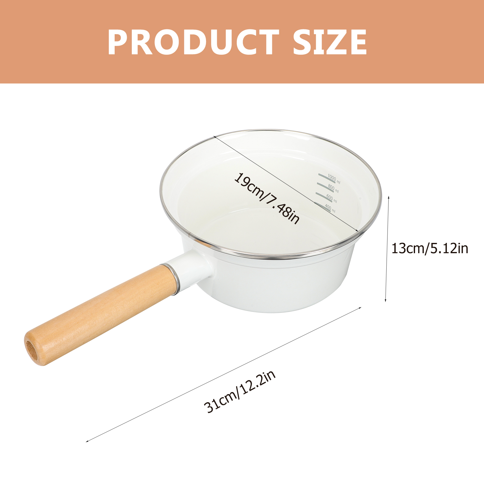 Instant Noodles Soup Pot Thicken Cooking Pot Kitchen Cooking Accessory