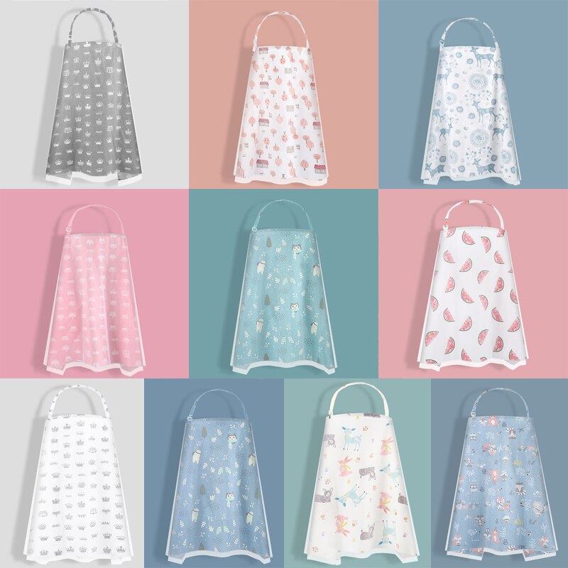 Serviette d'allaitement 100% coton pour maman et bébé, couverture d'allaitement, tissu d'allaitement Anti-éblouissement avec gaze