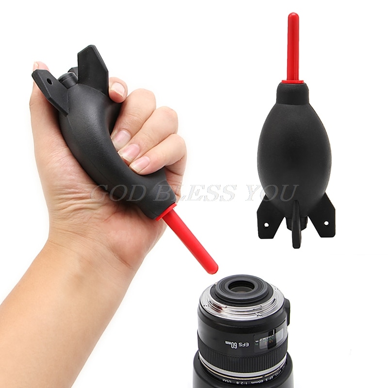Dslr kamera linse gummi luft støv blæser pumpe renere raket støv rengøringsværktøj