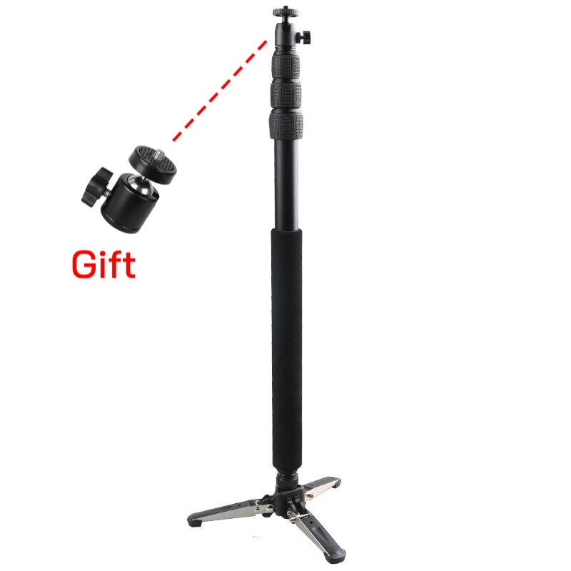 Support de Micro perche à 3 sections, Extension de longueur pour microphone vidéo stéréo: Pole and Tripod