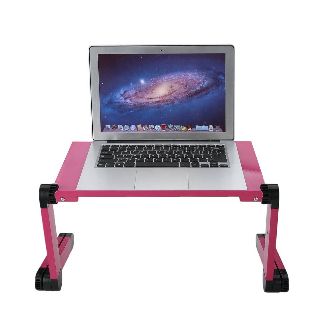 Portable 360 Degree Adjustable Laptop Notebook Table Stand Tray Lazy Foldable Aluminum Alloy Computer Desk