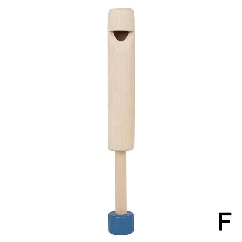 Tirador de flauta de madera para niños, silbato de pintura a base de agua, instrumentos musicales, 1 unidad, K9L5: F