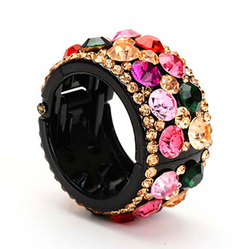 Horquillas con diamantes de imitación brillantes para niña y mujer, accesorios para el cabello, pinzas para el pelo, pasadores de cristal: 4