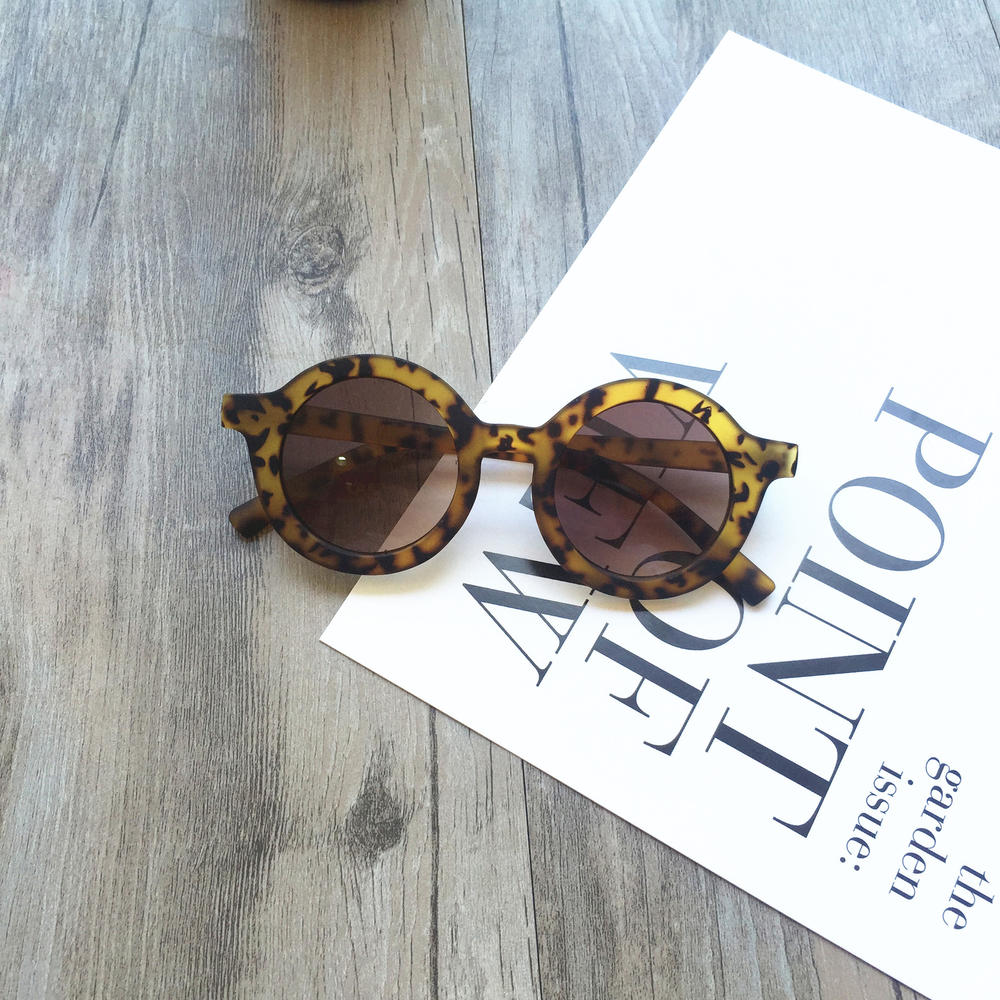 de tendencia, gafas de sol Retro de calle redonda para niños, gafas de sol para exteriores, protección solar con espejo para niñas, nuevas gafas de sol Vintage: 4