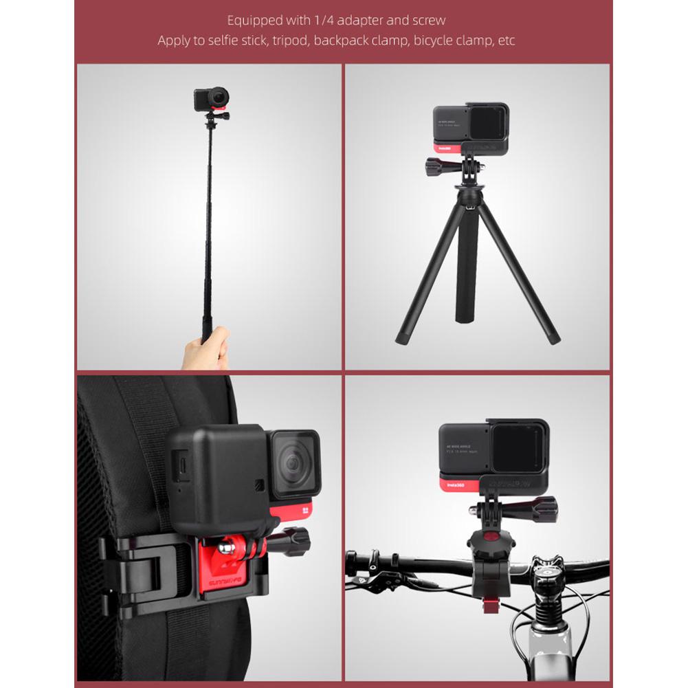 Beesclover liberação rápida câmera quadro de proteção fronteira para insta 360 um r acessórios da câmera montagem quadro titular r57