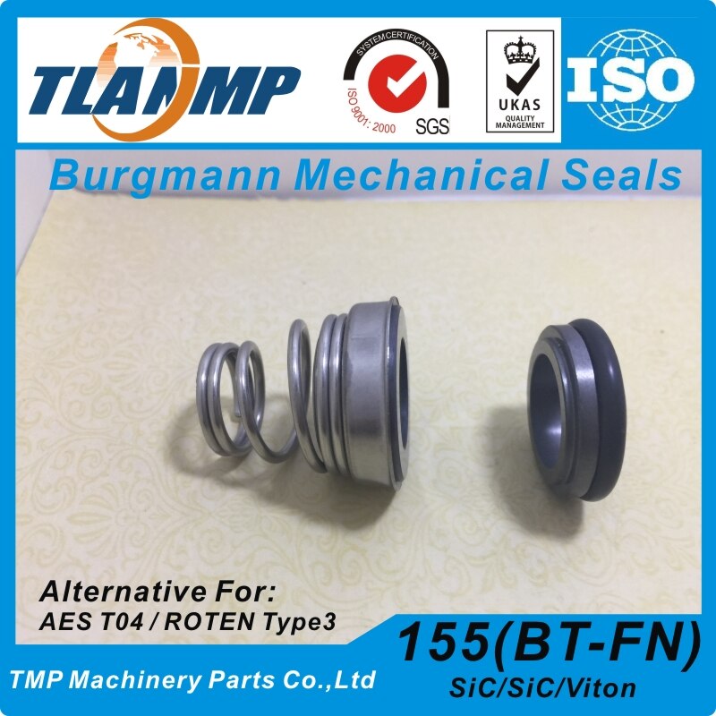 155-15 tlanmp mekanisk tætning (materiale: sic-sic-vit) til ebara cdx 2 cdx (l) pumper | aes  t04/ burgmann bt-fn / roten type 3