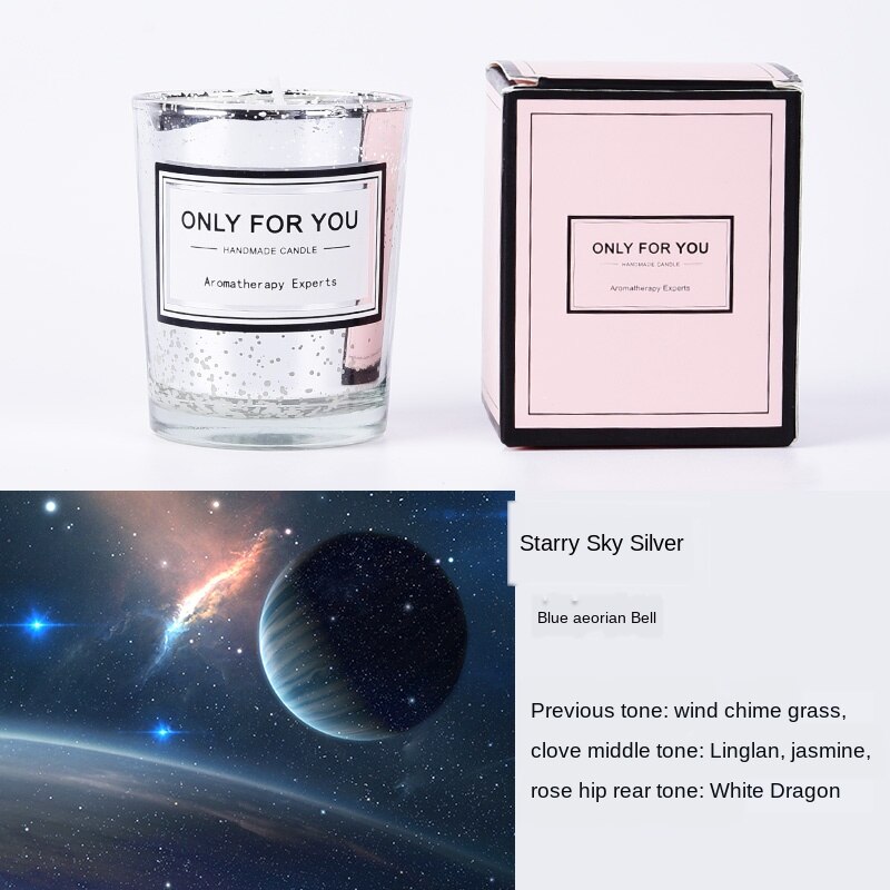 Färg hem födelsedag ljus söt burk glas doft rund bröllop nordisk modern mini romantiska dekorationer velas heminredning  by75ca: Stil 3