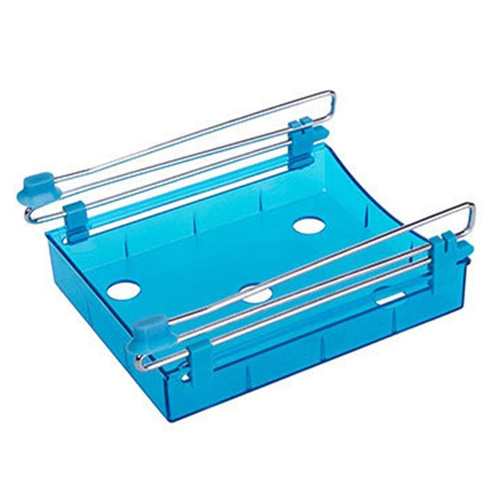 1pc Household Kitchen Refrigerator Layer Storage Rack Storage Accessories Vegetable Suppplies Food X3E0: Blue