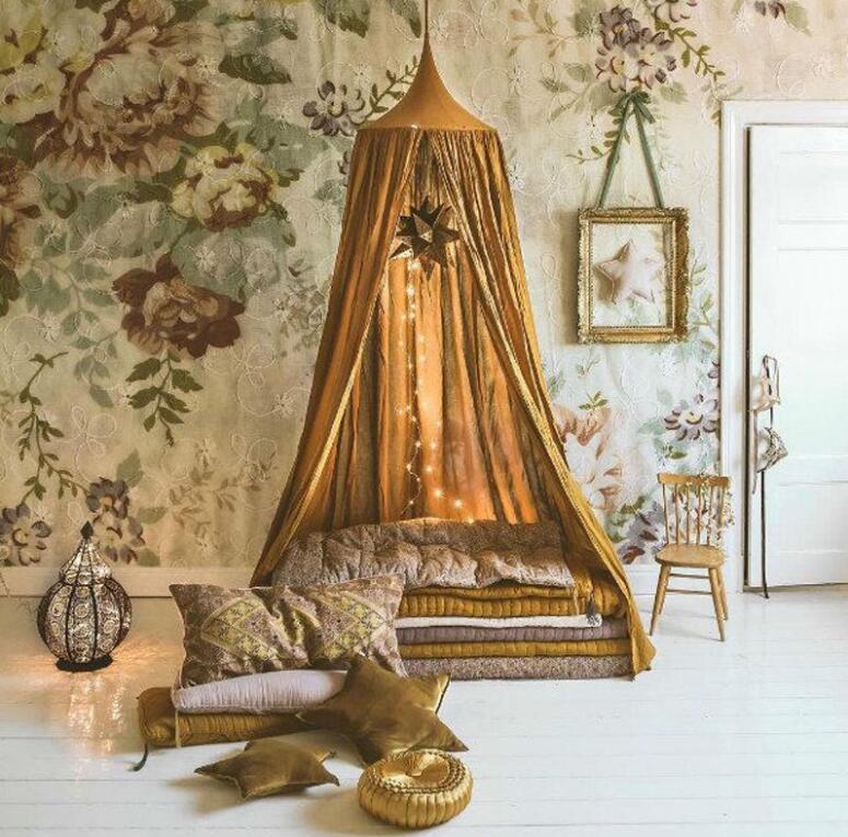 Zelt nordisch stil kinderzimmer Kuppel bett Netz bett vorhang zelt kinderzimmer dekoration spielen haus 9 farbe moskitonetz: J