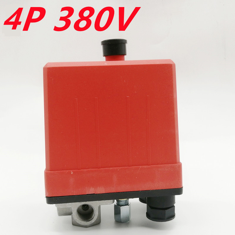 Parti di ricambio della valvola di controllo del pressostato del compressore d'aria pneumatico centrale 1P /4P 90-120 PSI 240V /380V Pressostato: marrone