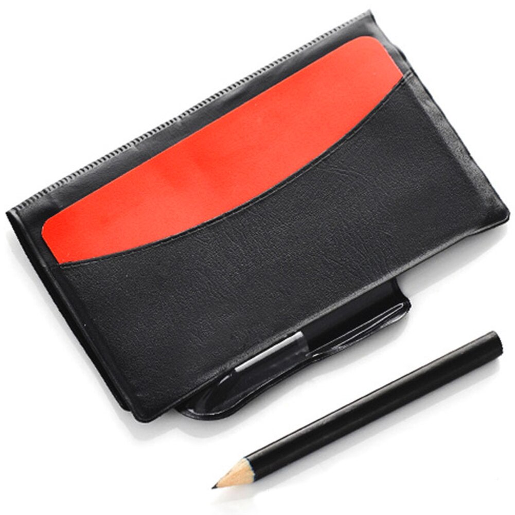 With Case+Pencil Soccer Referee Red/yellow Cards Training Accessories Convenient Portable Sport Match For Soccer Games
