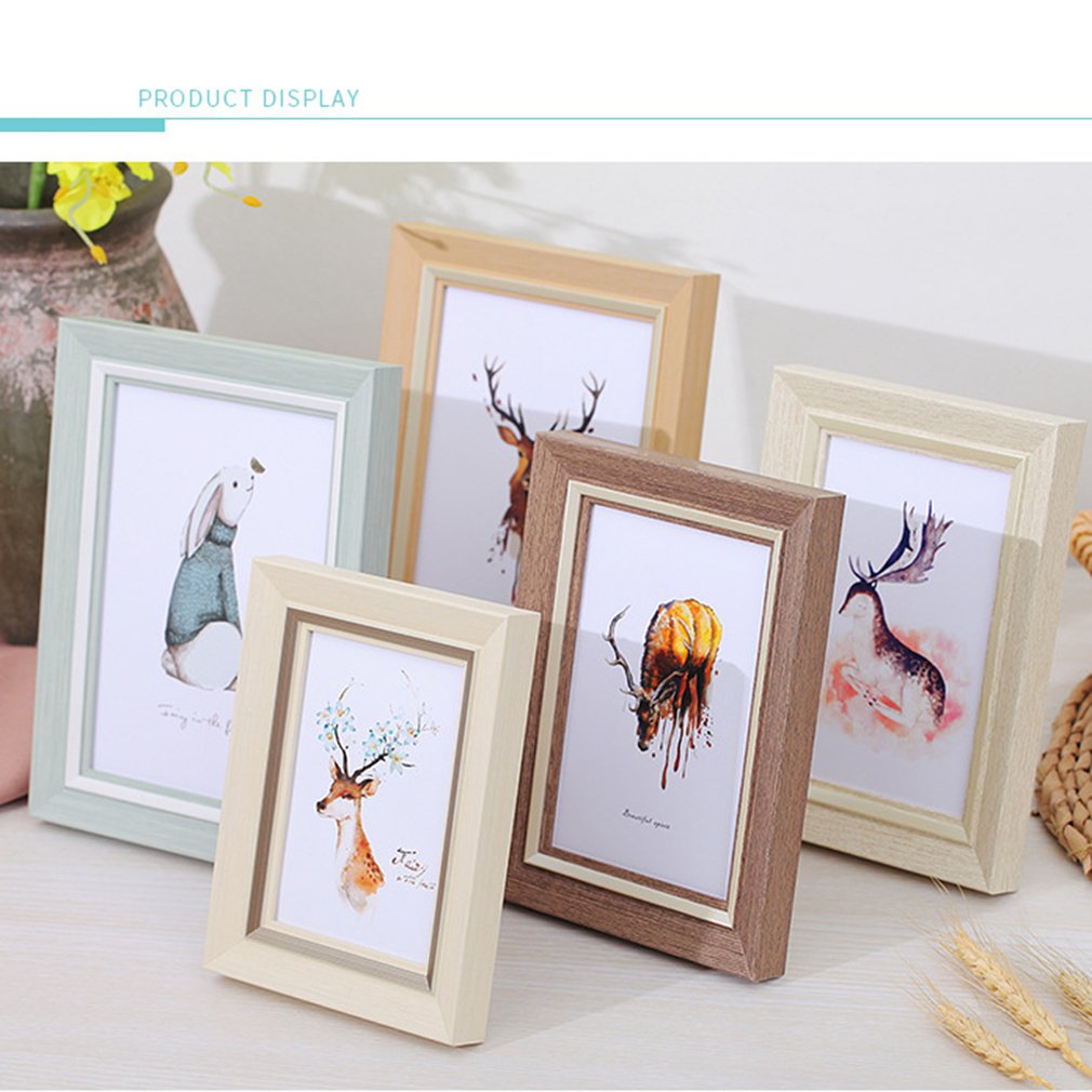Modern Simple and Fresh Photo Frame Set Up 5 Inch 6 Inch 7 Inch 8 Inch 10 Inch A4 Wall Picture Frame Photo Frame