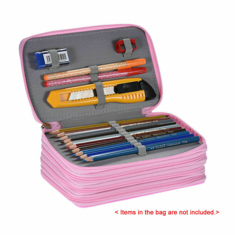 High Capacity Box Stationary Pen Pouch Bag Makeup Storage Bag Pen Pencil Case 72 Pencil Case Bag Organizer Pouch Case Bag