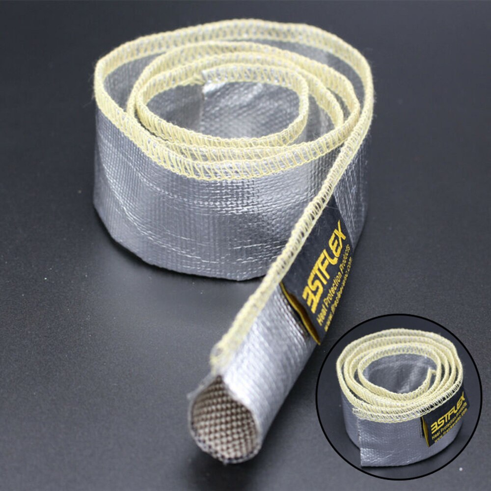 Metal Heat Shield Sleeve Insulated Wire Hose Cover Wrap Loom Tube 12mm