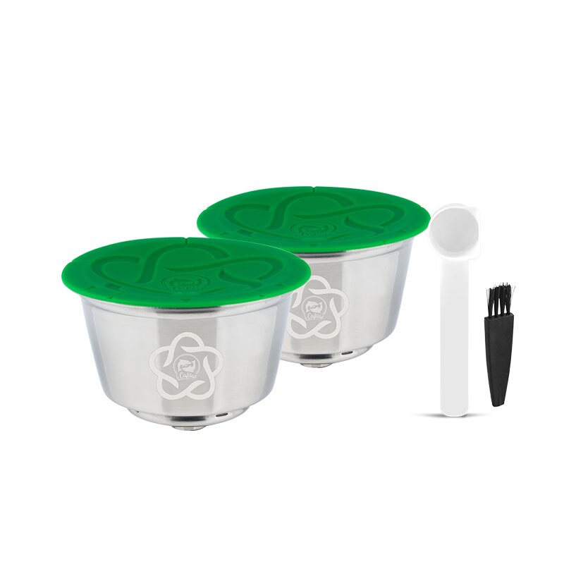 Cápsulas de café reutilizables con filtro de acero inoxidable para el hogar, cápsulas de café con múltiple, cómodas y a la , para Dolce Gusto, novedad de: Amarillo claro